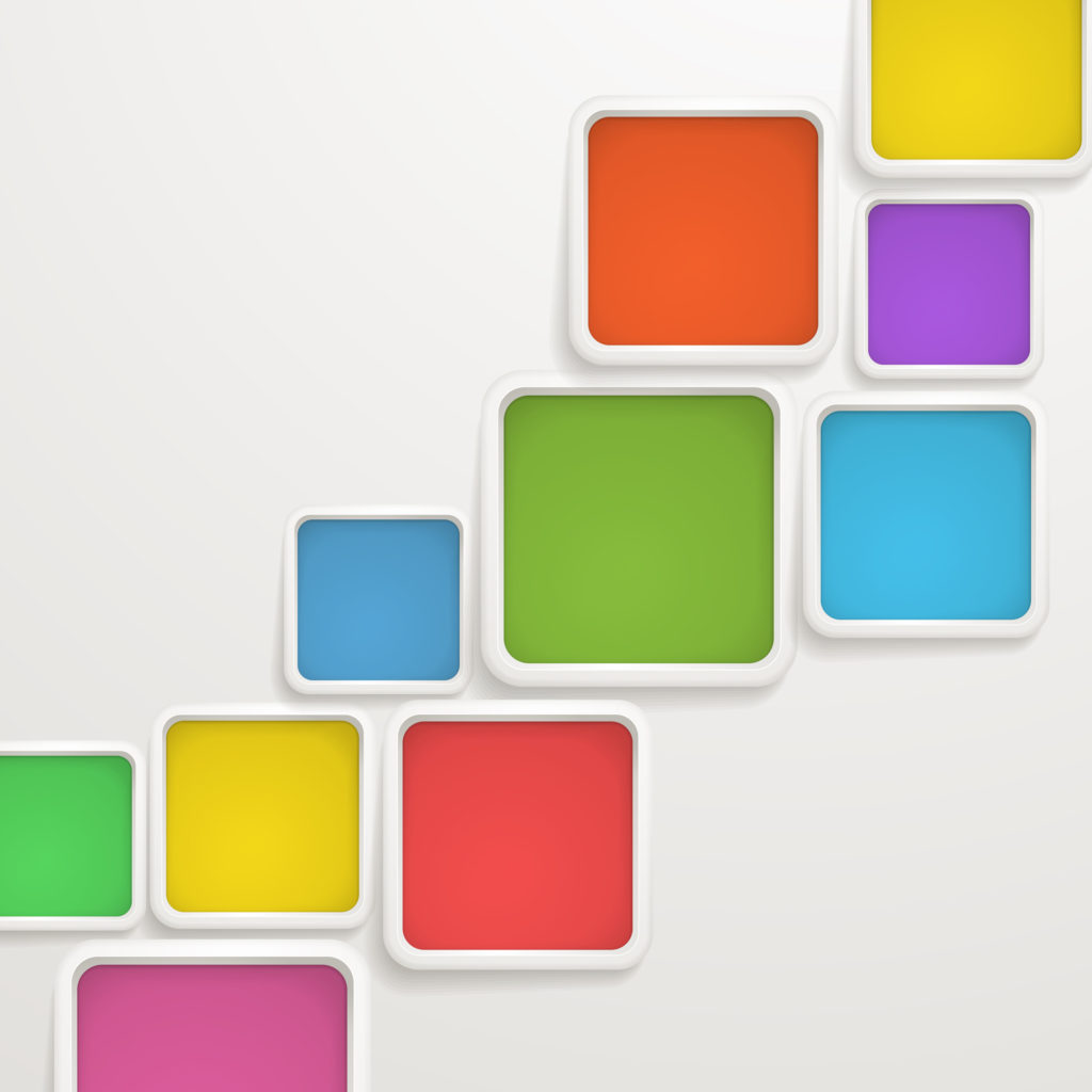 Abstract background of color boxes. Template for a text Q4 Consulting